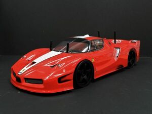 ☆Li-ionバッテリー☆ 2.4GHz 1/10 ドリフトラジコンカー フェラーリ タイプ 赤【ターボ機能付き・塗装済み完成品・フルセット】