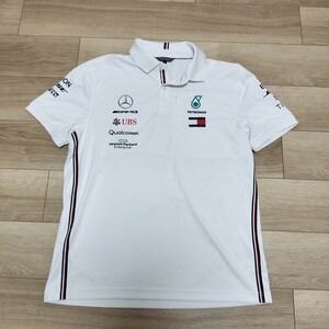 2019 メルセデスＡＭＧペトロナスF1　チーム支給品　ポロシャツ Lサイズ　非売品　ハミルトン ボッタス TOMMYHILFIGER 日本GP