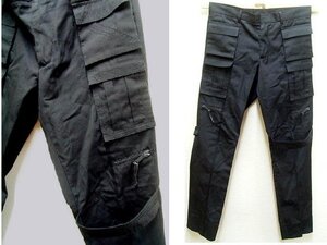 ◎[46]Dior Homme 03AW エディ期 ラスター期 LUSTER期 ボンテージパンツ カーゴパンツ ブラック 3HH1019784■5811