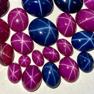 ≪リンデンスターサファイアおまとめ100ct≫sルース 裸石 宝石 star sapphire ruby jewelry ジュエリー スタールビー 