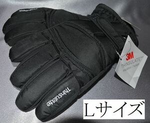 新品 L グローブ　3M 高機能中綿素材 保温機能　寒冷地仕様　 撥水 メンズ スノー　スキーグローブ　手袋