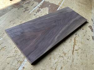 送料無料！【U495E】ウォルナット 495×186～190×17㎜ 極上杢 乾燥材 木工 DIY 材木 天然木 無垢材《銘木すずめや》