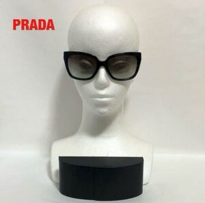 【希少】PRADA　プラダ　サングラス　付属品付き　ウェリントン型　ユニセックス　ロゴデザイン　グラデーションレンズ　SPR07P-A 1AB-0A7