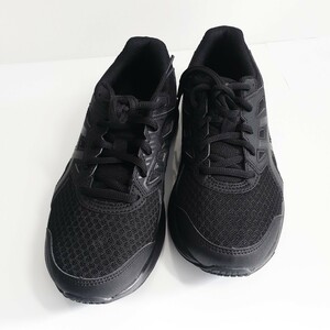 未使用保管品★asics ランニングシューズ23.5㎝　ブラック　1011B041-002　4E相当　幅広　ワイド