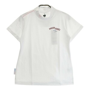 【新品】LECOQ GOLF ルコックゴルフ 2023年モデル ハイネック半袖Tシャツ ホワイト系 L [240101252457] ゴルフウェア レディース