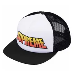 SUPREME　24SS　メッシュキャップ　ブラック　　刺繍ロゴ　新品