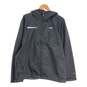 patagonia パタゴニア トレントシェル マウンテンパーカー アウトドア ブラック (メンズ XL) 中古 古着 S5923