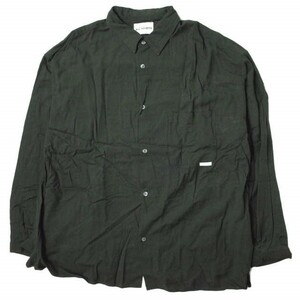 BiG SHiRTS ビックシャツ 20AW レギュラーカラーシャツ 20050312050030 L ブラック 長袖 417 EDIFICE トップス g3993