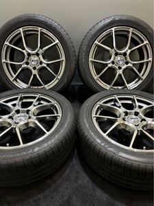 ★225/50R18 FALKEN/AZENIS FK510 SUV 22年製 RAYS グラムライツ GL-57ANA 18インチ 7J +45 114.3 5H 夏タイヤ 4本 C-HR (1-H162)