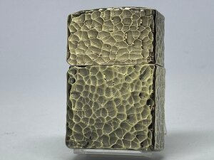 送料無料 ZIPPO[ジッポー]フルメタルジャケット ハンマートーン 真鍮メッキ 2FMJ-BI