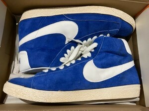 国内正規品■US11■2008 NIKE BLAZER HIGH HI SUEDE VNTG VINTAGEブレーザー ハイ スエード ヴィンテージ ビンテージ加工/ブルー344344-411