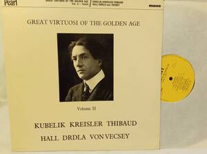 ♪ 英Pearl / GEM102 ♪ Krisler Thibaud Kubelik　HALL クーベリック クライスラー ティボー ホール 名Vn集