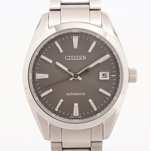 ■ 1円 ～ 正規 現行 美品 参定8.2万■ シチズン CITIZEN ■ シチズンコレクション NB1050-59H 自動巻き グレー ■箱保 メンズ ビジネス