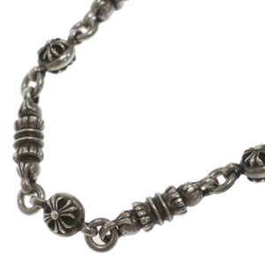 CHROME HEARTS クロムハーツ #2 CROSS BALL BARREL CHAIN 17LINK クロスボール バレル チェーン シルバーネックレス