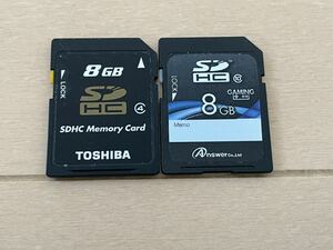 ＳＤＨＣメモリーカード 8GB 2枚 中古