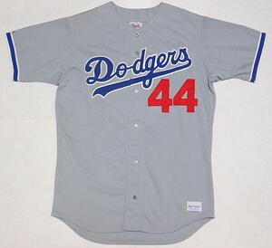 球団支給 ストロベリー メッシュ ロード ジャージ ドジャース ユニフォーム Jersey MLB メジャーリーグ DODGERS