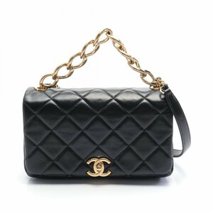 シャネル マトラッセ ブランドオフ CHANEL ラムスキン（羊革） ショルダーバッグ ラムスキン 中古 レディース