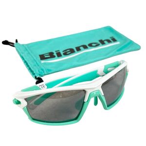 Bianchi ビアンキ サングラス 眼鏡 ロードバイク チェレステカラー スポーツ アイウェア 中古品■兵庫県姫路市発 G3