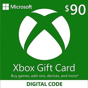 USA 北米版 Xbox Microsoft ギフトカード $90 ドル分 コード配信