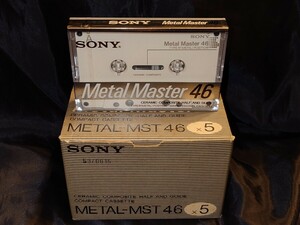 SONY Metal Master46 type Ⅳ【1986年極上美品】★国内仕様★『メタルポジションの最高峰セラミックハーフの威光！』当時の化粧箱付5本Set