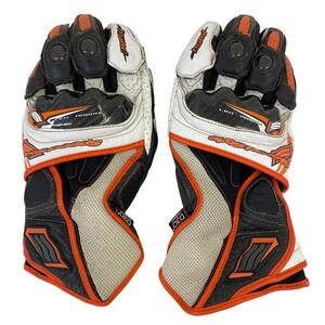 【即決】 HYOD ヒョウドウ メッシュグローブ HSG016DS ST-X CORE D3O GLOVES Mサイズ ホワイト系/オレンジ系 白系/橙系 11971-60