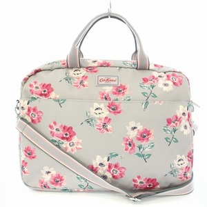 キャスキッドソン Cath Kidston トートバッグ ショルダーバッグ 花柄 2WAY A4 グレー ピンク /TK ●D レディース