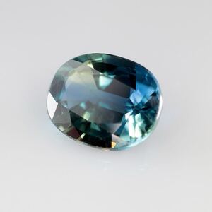 ★美しい★天然ブルーグリーンサファイアルース0.995ct ★オーバルミックスカット★ブルーグリーン★