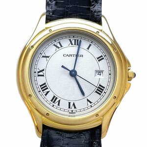 CARTIER　カルティエ　時計　クーガーLM　デイト　W3500453　ボーイズ　メンズ　パンテール　18K　YG　ヴィンテージ　希少　レア　