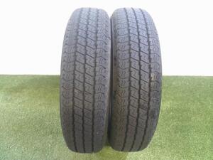 中古 145/80R12 80/78NLT YOKOHOMA ヨコハマ SUPER VAN 356 2本 2024年製 5,4ミリ