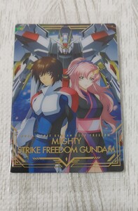 キラ＆ラクス＆マイティストライクフリーダムガンダム　ガンダム　シード SEED FREEDOM ウエハース　カード UR