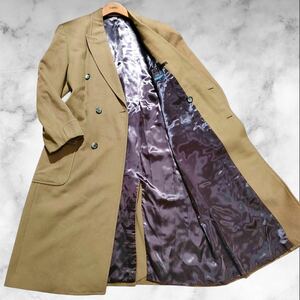 ど迫力!!!XL相当!!!【ポールスミス コレクション Paul Smith COLLECTION】超弩級◎極上カシミヤ マキシ丈ダブルチェスターコート キャメル