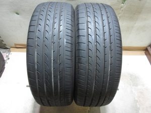 中古タイヤ　225/55R19　ヨコハマ　BluEarth RV-02　7.5分山　2021年式　2本セット