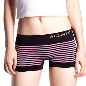 ショーツ レディース 下着 パンツ ALLMIX パンティ ローライズ ストレッチ 見せパン ヒップハング 彩ショーツ 伸縮性 黒&ピンク