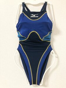 MIZUNO ミズノ 競泳水着 ハイカット ハイレグ アクセルスーツ ネイビー ホームクリーニング済み