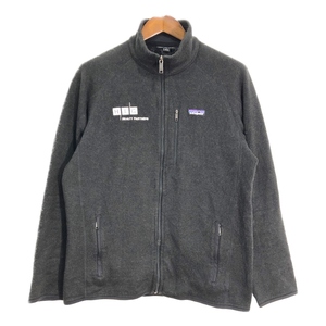 patagonia パタゴニア ベターセーター フリースジャケット アウトドア 企業ロゴ ブラック (メンズ L) 中古 古着 Q9522