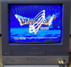 【動作確認済】【VHS取り出し不可】シャープ VT-14GH10 テレビデオ リモコンあり 2006年製 SHARP ブラウン管 当時物 ビデオ内蔵 VHS