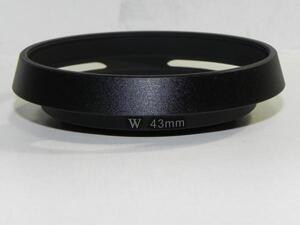 ライカ(ワイト)　43mm　レンズフード (未使用社外品)。