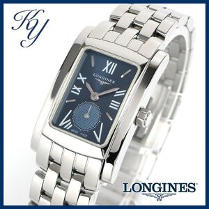 1円～ 3ヶ月保証付き 磨き済み 美品 本物 人気 LONGINES ロンジン ドルチェビータ L5.155.4 スモールセコンド ネイビー レディース 時計