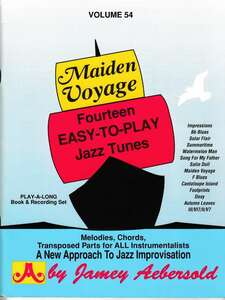 Jamey Aebersold Jazz Play-A-Long Volume054 Maiden Voyage Fourteen EASY-TO-PLAY Jazz Tunes CDケース付きケース割れ有