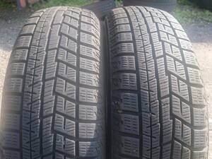 札幌 引き取り可 155/65R14 2本 YOKOHAMA iceGUARD iG60 格安溝あり 冬タイヤ中古 2021年製 IK-151-2F