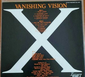 【X JAPAN】VANISHING VISION ピクチャー レコード