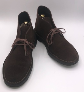 Clarks クラークス 26cmEEE相当（GB7.5 US8）メンズ デザートブーツ 茶 ブラウン 革 靴 スエード レザー