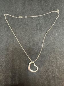 TIFFANY&Co. ティファニー SV925 オープンハート ネックレス シルバー925 現状品 TIFFANY アクセサリー