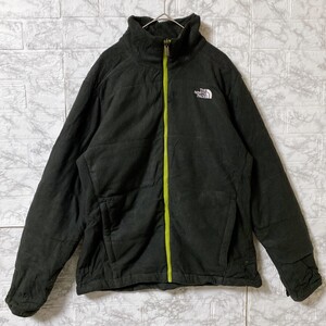 【定番】THE NORTH FACE 長袖フリースジャケット ブランド刺繍ロゴ ザ ノース フェイス ジップアップ　裏地ナイロン ブランドロゴジップ