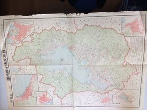 ●K12A●日本交通分県地図●30●滋賀県●昭和2年発行●即決