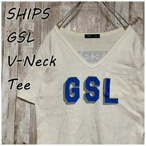 ★SHIPS GSL Vネック Tシャツ ポケット