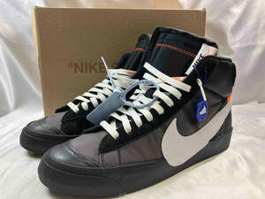 【鑑定済み】 NIKE OFFWHITE×BLAZER STUDIO MID/ナイキ ブレザー ミッド THE 10 オフホワイト/28.5cm/AA3832-001/スニーカー