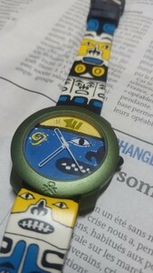 当時物 【ブローバ ベネトン コラボ腕時計】bulova benetton ウォッチ 90年代 クォーツ腕時計