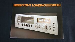 『TRIO(トリオ)FRONT LOADING(フロントローディング) CASSETTE DECK(カセットデッキ) カタログ 1976年1月』/KX-5000/KX-3000/KX-910/KX-710