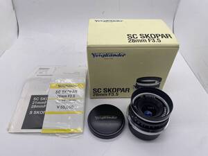 希少品[美品・元箱付き] フォクトレンダー VOIGTLANDER SC Skopar 28mm F3.5 Lens for NIKON S S2 S3 S4 SP